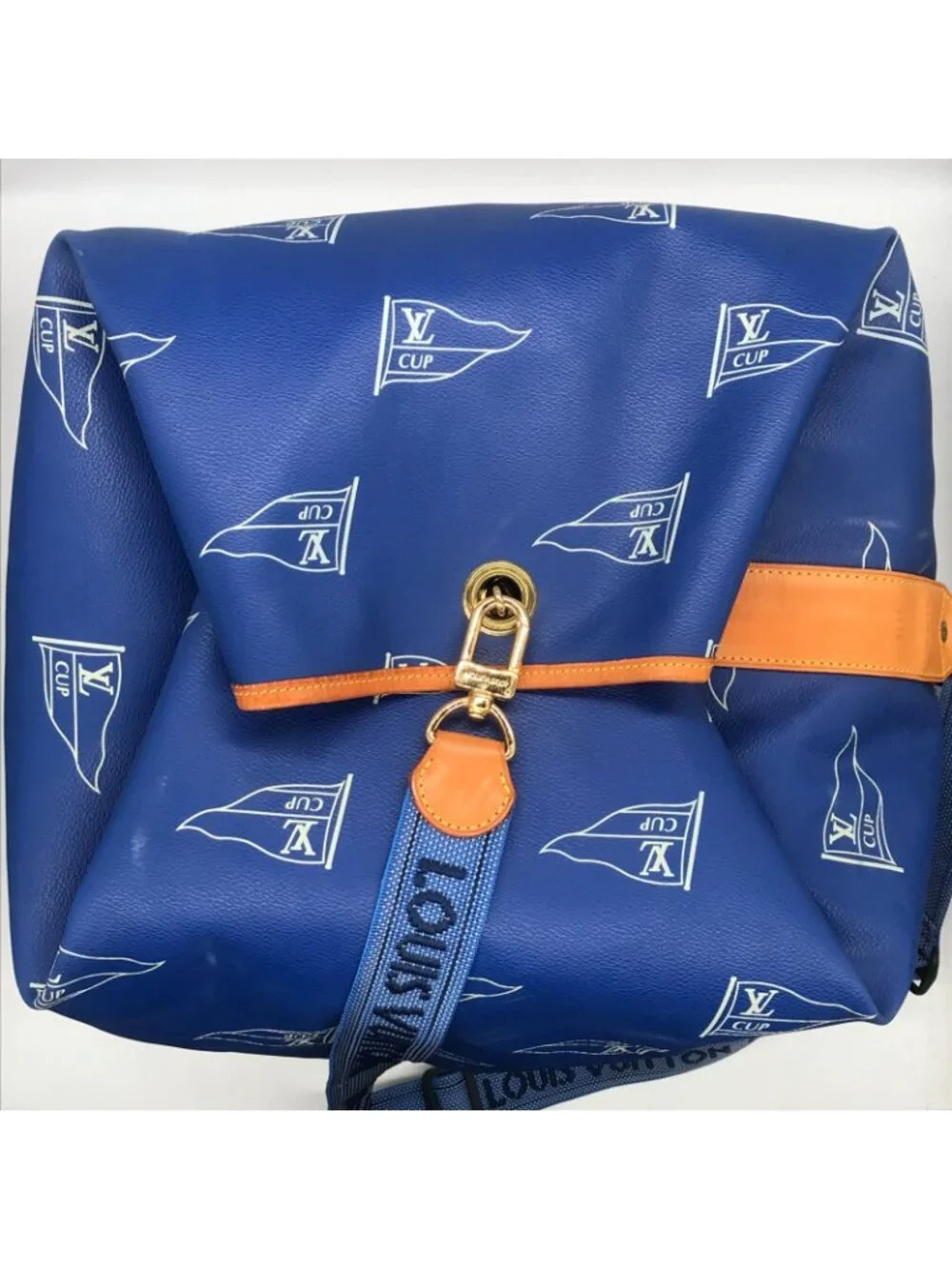 Louis Vuitton Cup Sac Marine Bandouliere Shoulder Bag Blue